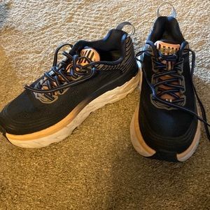 Ladies Hoka athletic shoe, navy, size 7